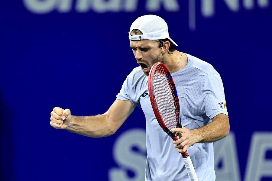 Tenis, ATP, Tomáš Macháč během turnaje v Acapulcu, Mexiko