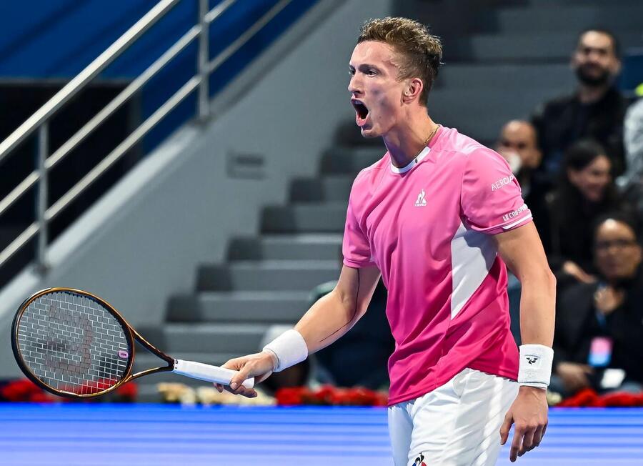 Český tenista Jiří Lehečka během semifinále v Kataru, další zápas hraje Lehečka dnes na ATP Indian Wells 2025
