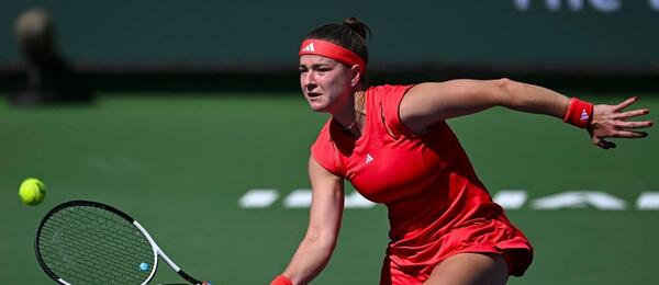 Tenis, WTA, Karolína Muchová na turnaji v Indian Wells, Kalifornie