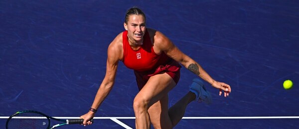 Tenis, WTA, Aryna Sabalenka během turnaje v Indian Wells, Kalifornie, USA