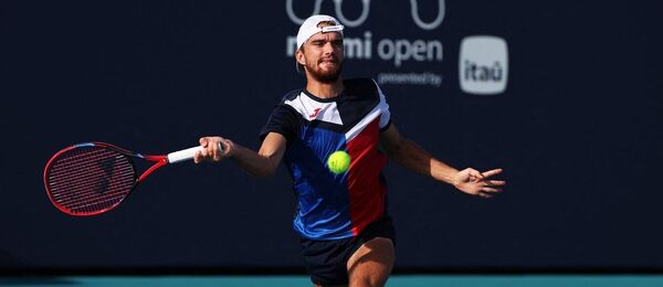 Tenis, ATP, TOmáš Macháč na turnaji v Miami, Florida, USA