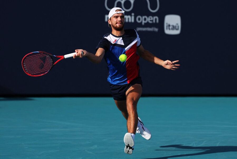 Tenis, ATP, TOmáš Macháč na turnaji v Miami, Florida, USA