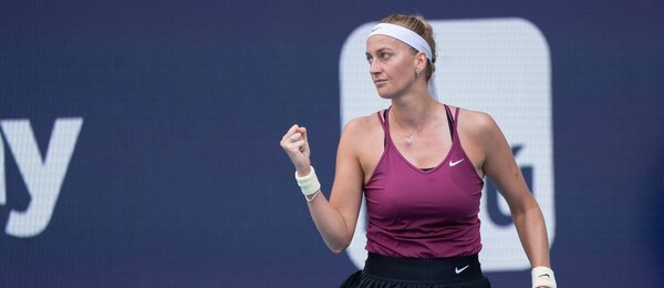 Tenis, WTA, Petra Kvitová na turnaji v Miami, Florida, USA