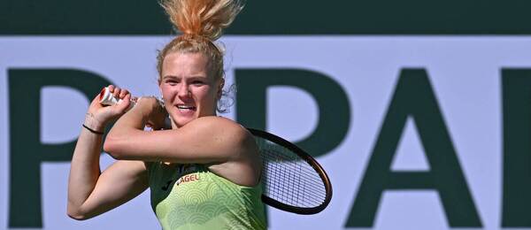 Tenis, WTA, Kateřina Siniaková na turnaji v Indian Wells, Kalifornie, USA