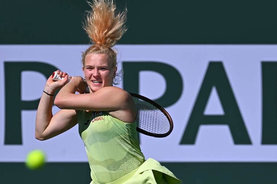 Tenis, WTA, Kateřina Siniaková na turnaji v Indian Wells, Kalifornie, USA