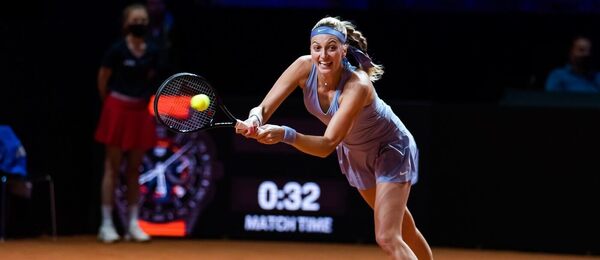 Tenis, WTA, Petra Kvitová na turnaji ve Stuttgartu, Německo, Porsche Tennis Grand Prix