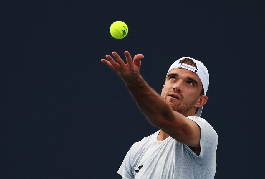 Tenis, ATP, Tomáš Macháč na turnaji MIami Open, Florida, USA