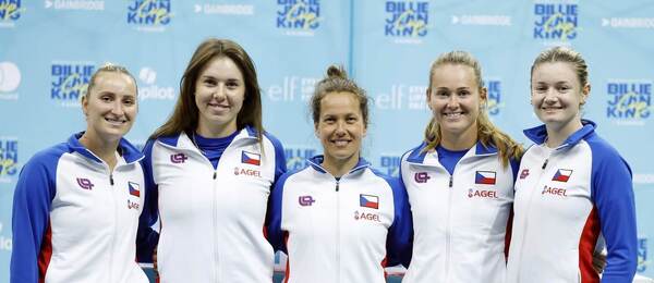 Český tým před kvalifikačním zápasem proti Švýcarsku