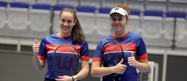 Tenis, Billie Jean King Cup, BJK Cup, Tereza Valentová s Lindou Noskovou v Ostravě, kvalifikace