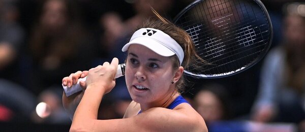Tenis, BJK Cup - Billie Jean King Cup, Lind Nosková během zápasu se Španělskem, Ostrava