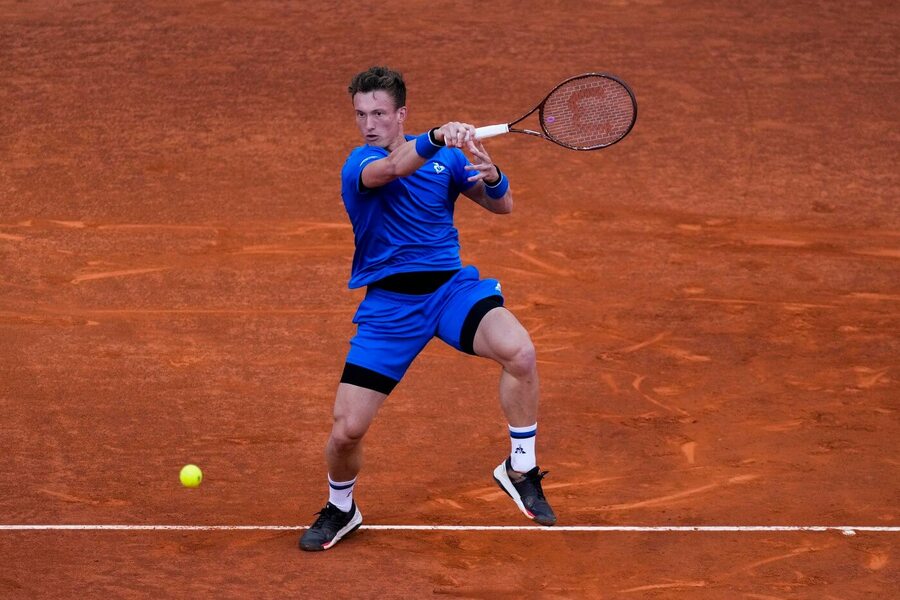 Tenis, ATP, Jiří Lehečka na turnaji ATP 1000 v Madridu, Španělsko