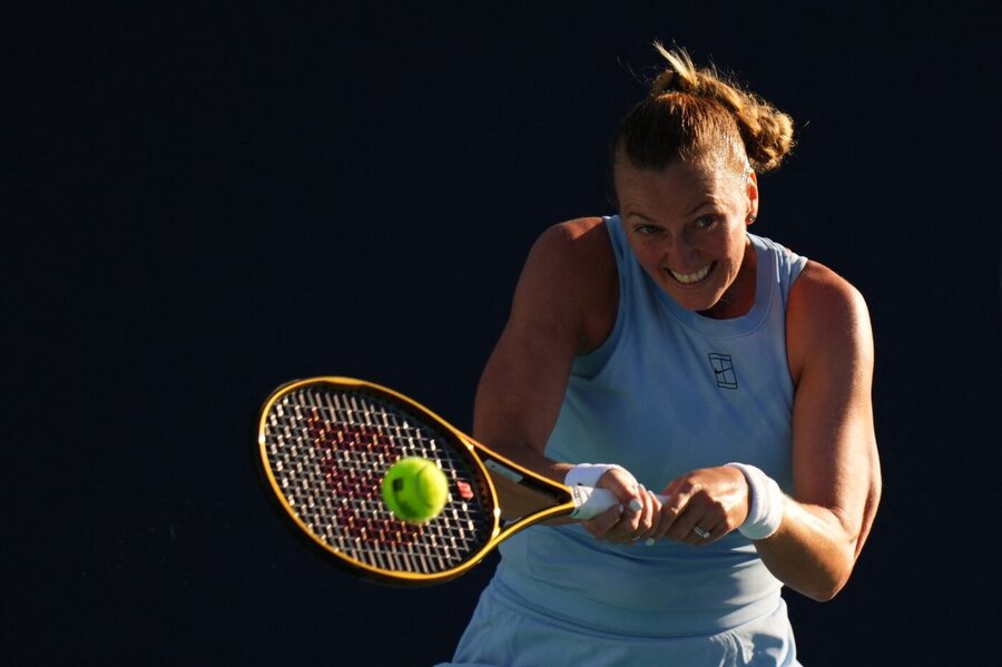 Petra Kvitová na turnaji v Miami 2025