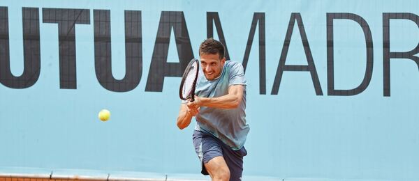 Vít Kopřiva během kvalifikace na turnaji v Madridu 2025