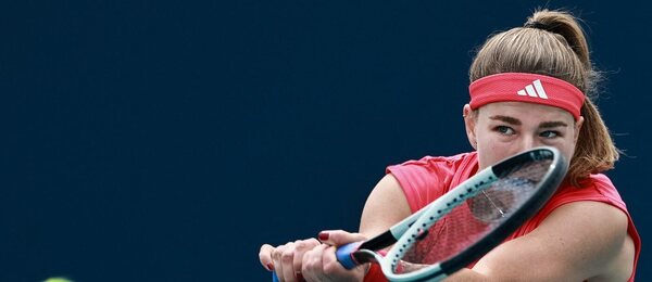 Karolína Muchová na turnaji v Miami 2025