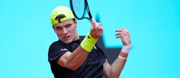 Tenis, ATP, Jakub Menšík během turnaje ve španělském Madridu