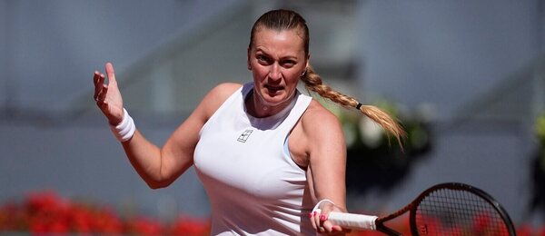 Tenis, WTA, Petra Kvitová během turnaje v Madridu, Španělsko
