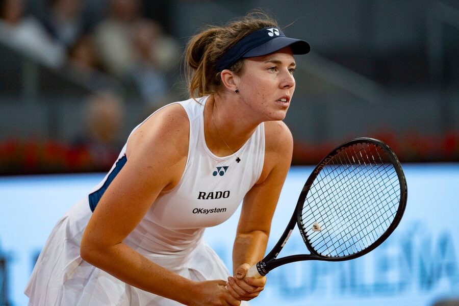 Linda Nosková (zde na WTA 1000 v Madridu) dnes hraje ve 3. kole dvouhry na WTA 1000 Řím 2025