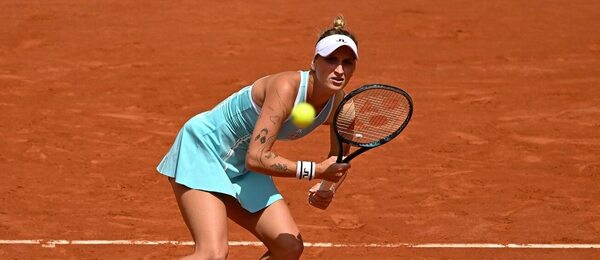 Tenis, WTA, Markéta Vondroušová během Roland Garros, French Open, Paříž