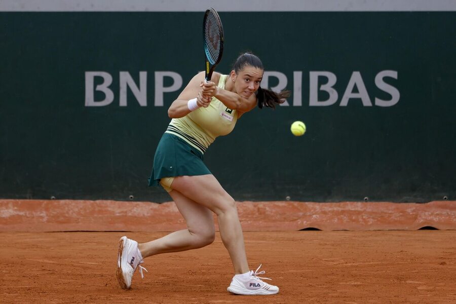 Tereza Valentová v akci, French Open 2025