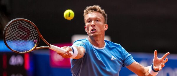 Jiří Lehečka na turnaji v Hamburku 2025