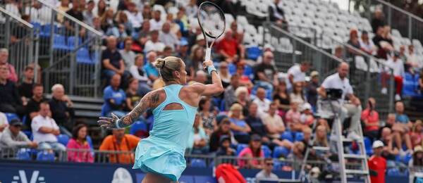 Česká tenistka Tereza Martincová na turnaji WTA Prague Open. Vstupenky na WTA Praha 2025 už jsou v prodeji