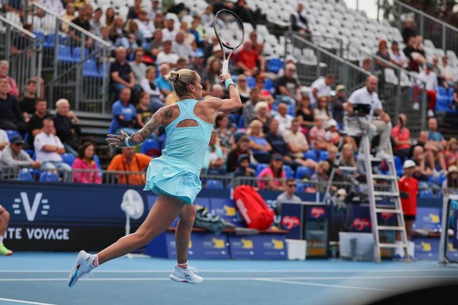 Česká tenistka Tereza Martincová na turnaji WTA Prague Open. Vstupenky na WTA Praha 2025 už jsou v prodeji