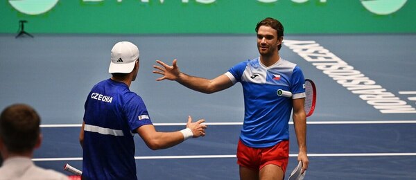 Tenis, Davis Cup - Davisův pohár 2025, Tomáš Macháč a Jakub Menšík v Ostravě