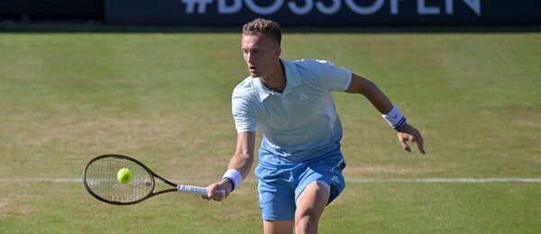 Jiří Lehečka na turnaji ve Stuttgartu 2025