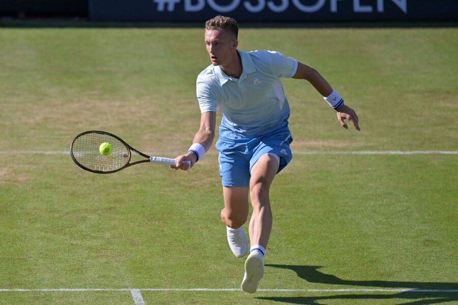 Jiří Lehečka na turnaji ve Stuttgartu 2025