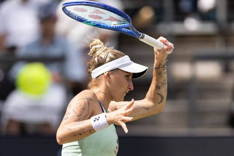 Markéta Vondroušová během turnaje v Berlíně 2025