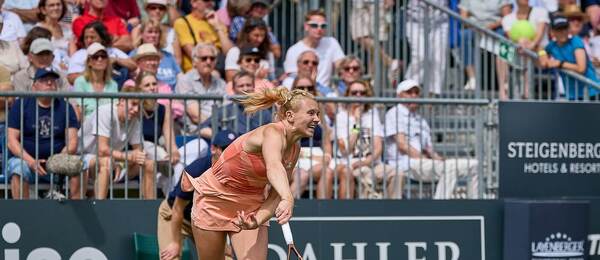 Kateřina Siniaková na turnaji v Bad Homburgu 2025