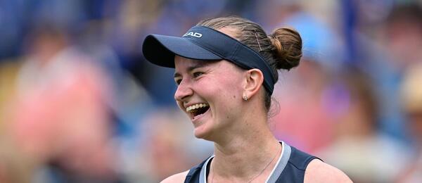 Tenis, WTA, Barbora Krejčíková během turnaje v Eastbourne, Velká Británie