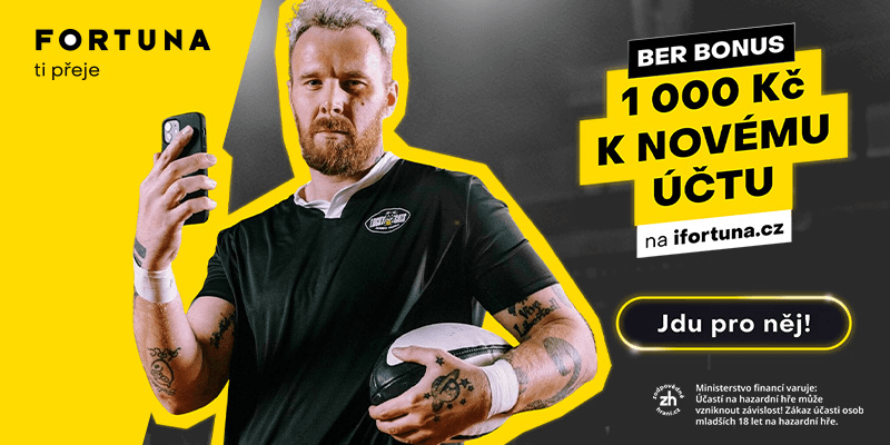Fortuna bonus 1 000 Kč za registraci ve formě FS a Freebetů