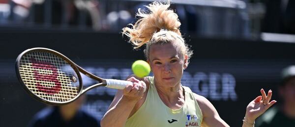 Kateřina Siniaková v osmifinále WTA Bad Homburg 2025, dnes Siniaková hraje 1. kolo Wimbledonu