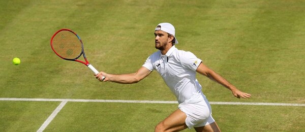 Tenis, ATP, Tomáš Macháč na turnaji v německém Halle