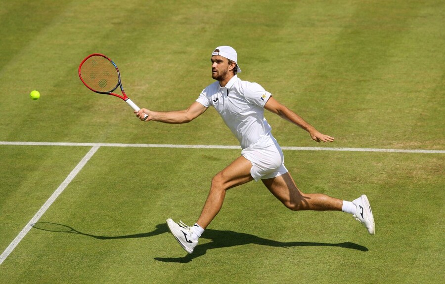 Tenis, ATP, Tomáš Macháč na turnaji v německém Halle
