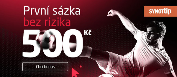 SYNOT TIP sázka bez rizika 500 Kč pro nové hráče