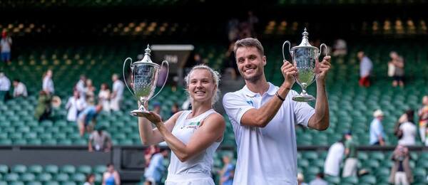 Kateřina Siniaková a Sem Verbeek vyhráli mix na Wimbledonu 2025