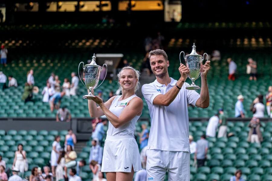 Kateřina Siniaková a&nbsp;Sem Verbeek vyhráli mix na Wimbledonu 2025
