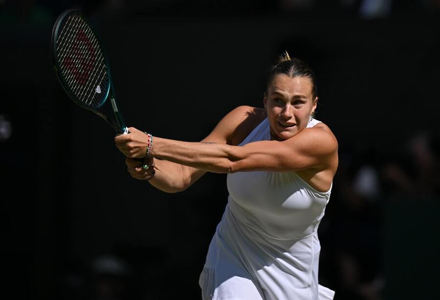 Tenis, WTA, Aryna Sabalenka během Wimbledonu, All England Club, grandslam