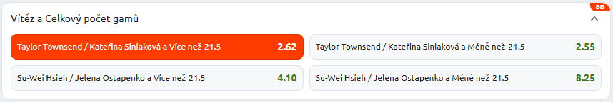 Siniaková/Townsend vs. Hsieh/Ostapenko - Wimbledon 2025 (semifinále)