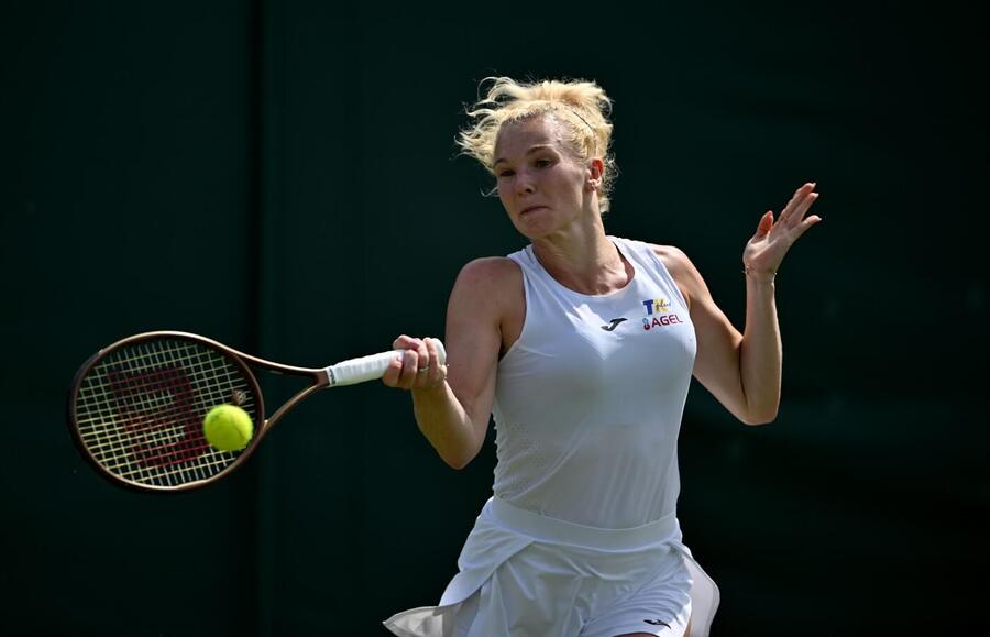 Tenis, WTA, Kateřina Siniaková během Wimbledonu, Londýn
