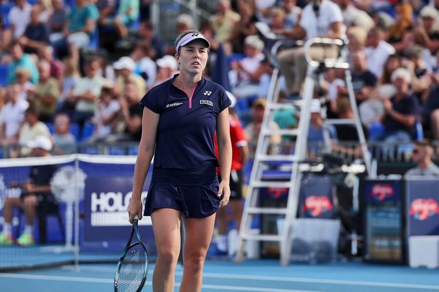 Tenis, WTA, Linda Nosková během turnaje Livesport Prague Open, Sparta, Stromovka