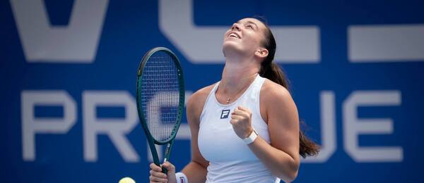 Tereza Valentová na turnaji Prague Open 2025