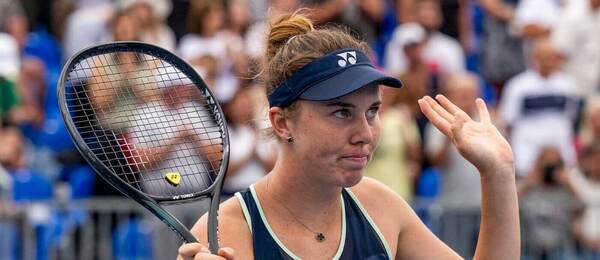 Tenis, WTA, Linda Nosková po zápase s Kateřinou Siniakovou, čtvrtfinále Prague Open