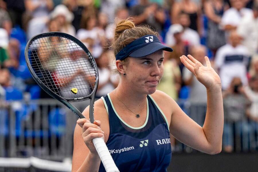 Tenis, WTA, Linda Nosková po zápase s Kateřinou Siniakovou, čtvrtfinále Prague Open