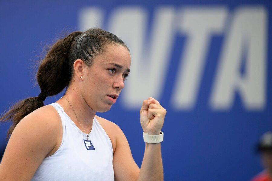Tenis, WTA, Tereza Valentová během semifinále turnaje Prague Open