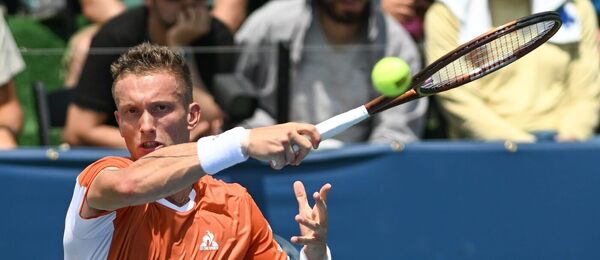 Jiří Lehečka na turnaji ve Washingtonu 2025