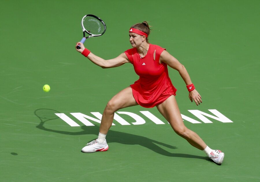 Tenis, WTA, Karolína Muchová na turnaji v Indian Wells v Kalifornii, USA