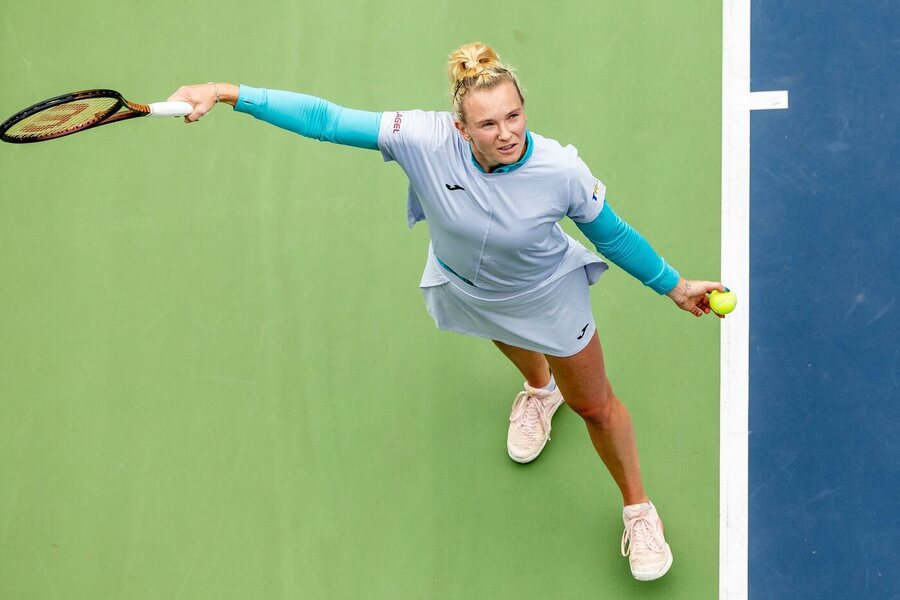 Tenis, WTA, Kateřina Siniaková na turnaji ve Varšavě, Polsko